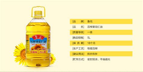 魯花壓榨葵花仁油5升零售價是多少錢,魯花壓榨葵花籽仁油的價格縮略圖