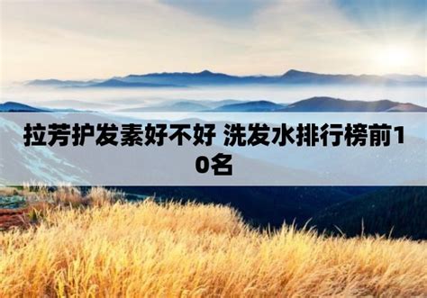拉芳護發素好不好,拉芳護發素好不好用縮略圖
